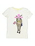 Mini Boden Ivory Short Sleeve T-Shirt Size 9 - photo 1