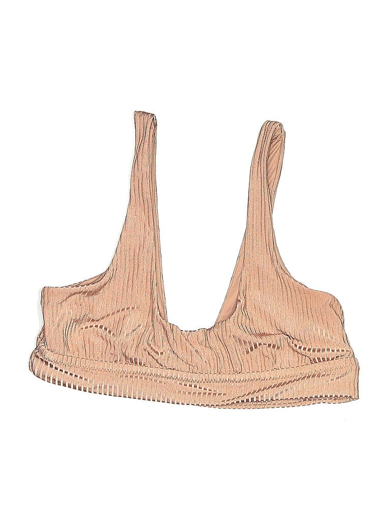 Click to view more detailed imagery on our partner's website Pre-owned Vitamin A Swimsuit Top Tan Swimwear In Brown