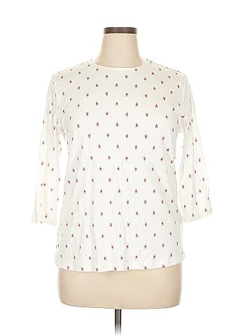Christopher & Banks 3/4 Sleeve T-Shirt (view 1)
