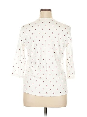 Christopher & Banks 3/4 Sleeve T-Shirt (view 2)