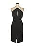 Nicholas Solid Black Cocktail Dress Size 4 - photo 1