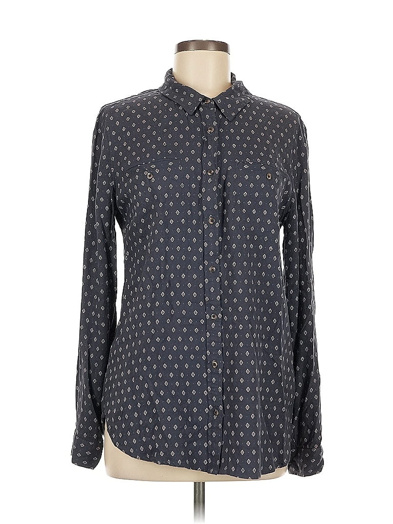 Click to view more detailed imagery on our partner's website Pre-owned Treasure & Bond Long Sleeve Blouse In Gray