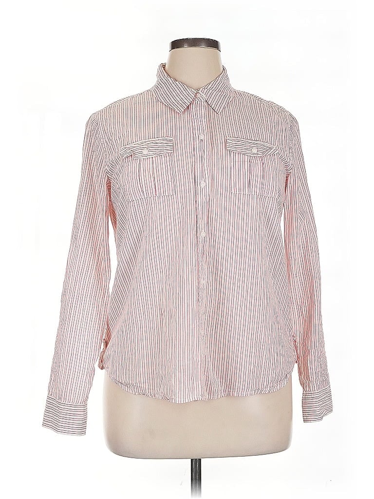 Pre-owned Old Navy Long Sleeve Button Down Shirt In Pink