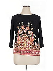 Jm Collection 3/4 Sleeve Top