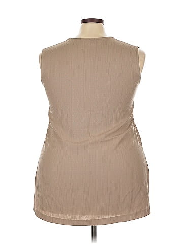 Swann Sleeveless Button-Down Shirt (view 2)