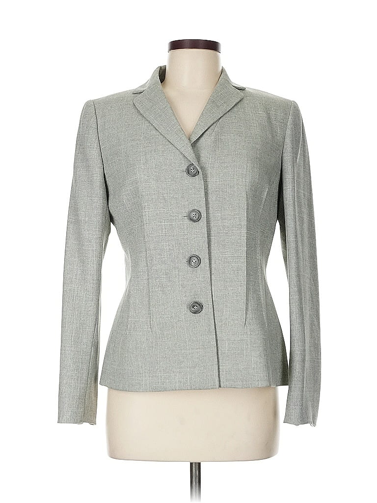 Le Suit 100% Polyester Gray Blazer Size 6 - photo 1