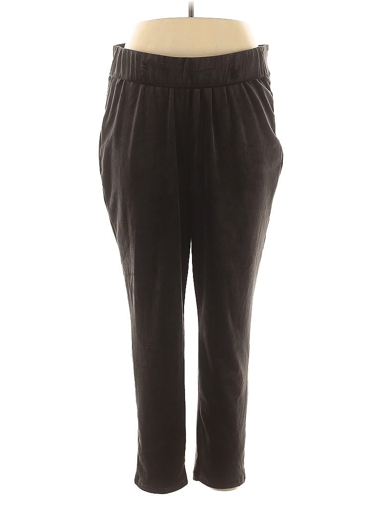 Ruby Rd. Solid Brown Casual Pants Size 1X - photo 1