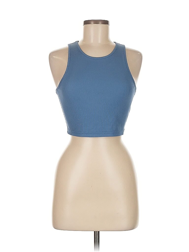 Pre-owned Shein Tank Top Blue Halter Neckline Tops
