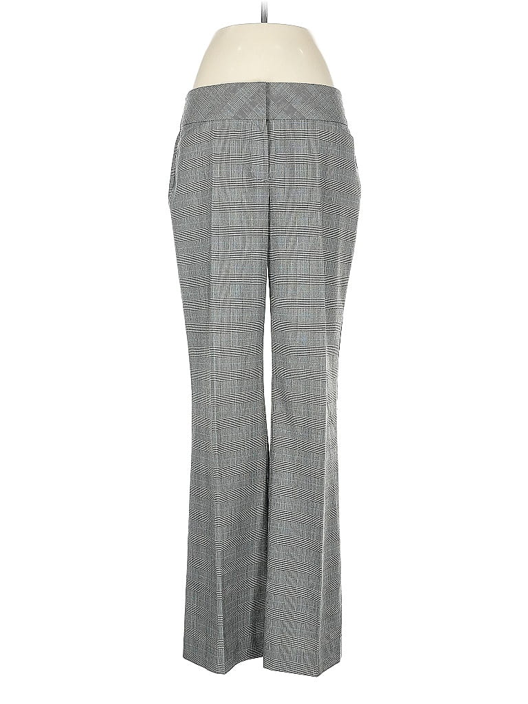 Ann Taylor LOFT Outlet Houndstooth Gray Dress Pants Size 8 - photo 1