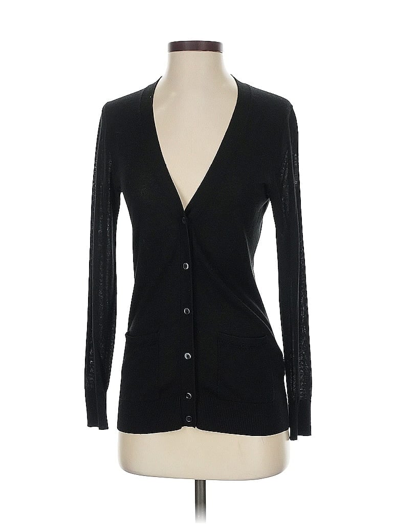 Pre-owned Banana Republic Factory Store Cardigan Sweater In Black