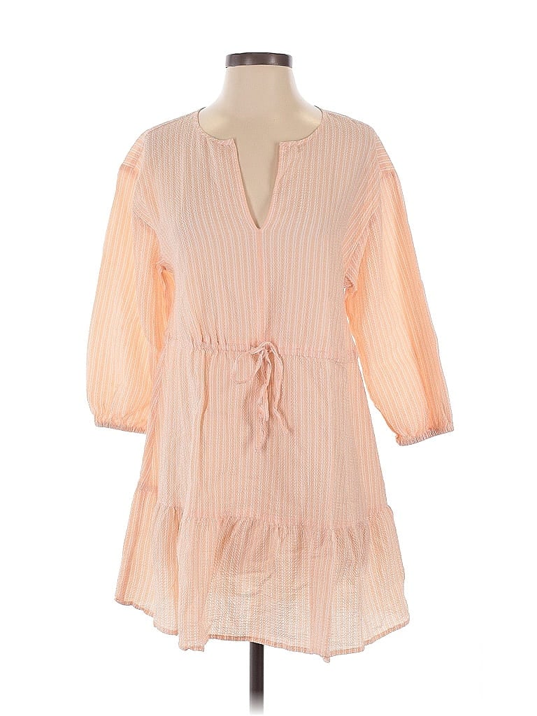 Pre-owned Loft Beach Casual Dress In Orange
