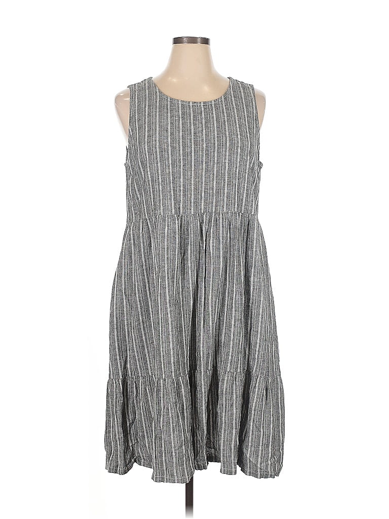 Briggs Stripes Gray Casual Dress Size XL - photo 1