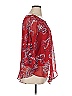 Dana Buchman 100% Polyester Red 3/4 Sleeve Blouse Size XL - photo 3