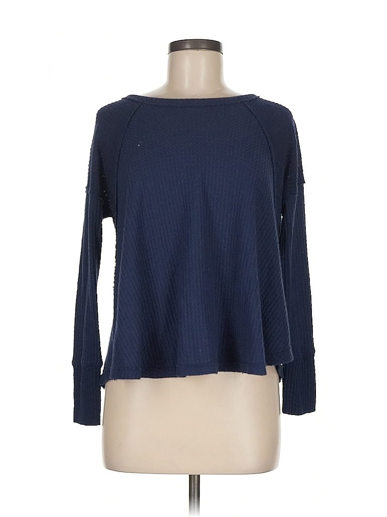 Eri + Ali Blue Long Sleeve T-Shirt Size M - photo 1