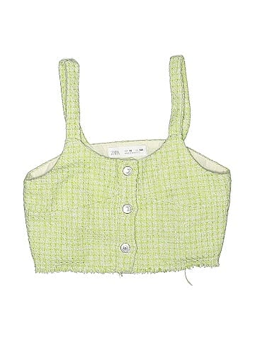 Zara Sleeveless Button-Down Shirt (view 1)