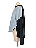 Stockholm Atelier & Other Stories 100% Cotton Color Block Blue Turtleneck Sweater Size XS - photo 4
