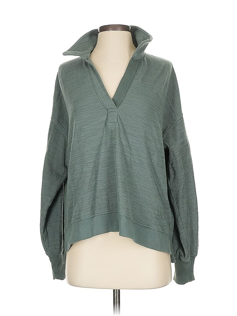 Pre-owned Aerie Pullover Sweater In Green