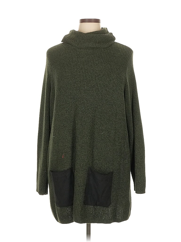 Susan Graver Green Turtleneck Sweater Size 2X - photo 1