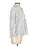 Velvet Heart Stripes Ivory 3/4 Sleeve Button-Down Shirt Size L - photo 3