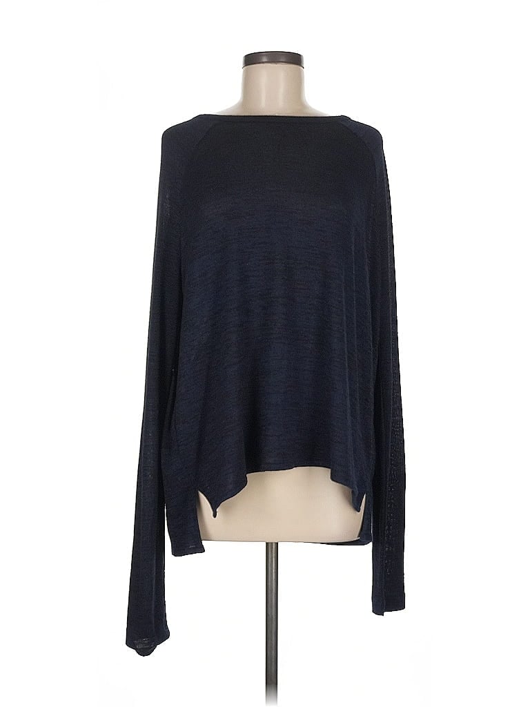 Rag & Bone/JEAN Solid Blue Pullover Sweater Size M - photo 1