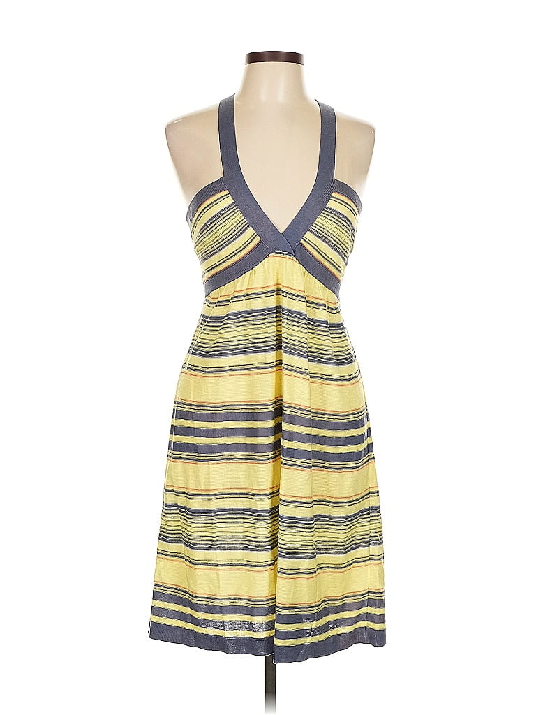 M Missoni Stripes Yellow Casual Dress Size 10 - photo 1
