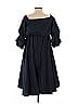 Gracia 100% Cotton Solid Blue Casual Dress Size S - photo 2