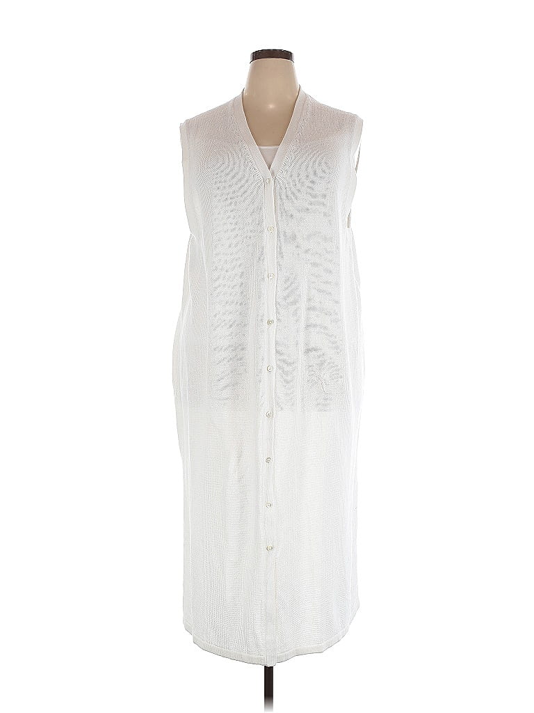 Pre-owned Haven Well Within Cardigan Sweater In White