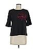 7th Avenue Design Studio New York & Company Black 3/4 Sleeve T-Shirt Size M - photo 1