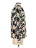 M Missoni Chevron-herringbone Pink Black Long Sleeve Blouse Size S (estimated) - photo 3