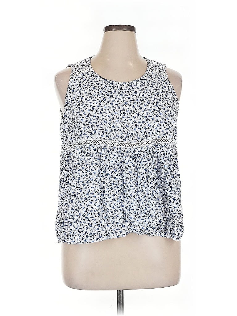 Pre-owned Weekend Sleeveless Blouse In Blue