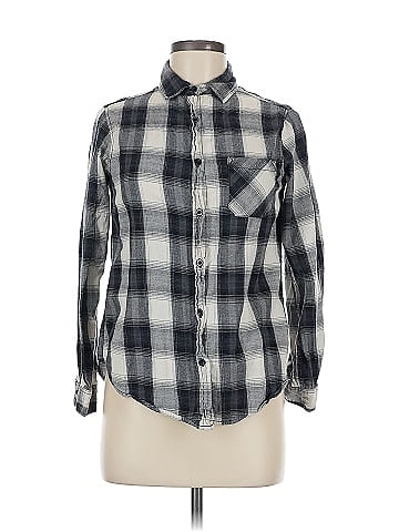 Wet Seal Long Sleeve Button-Down Shirt (view 1)
