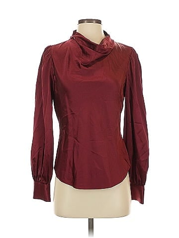 Veronica Beard Long Sleeve Silk Top (view 1)