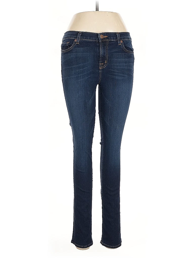 J Brand Solid Blue Jeans Size 30 waist - photo 1