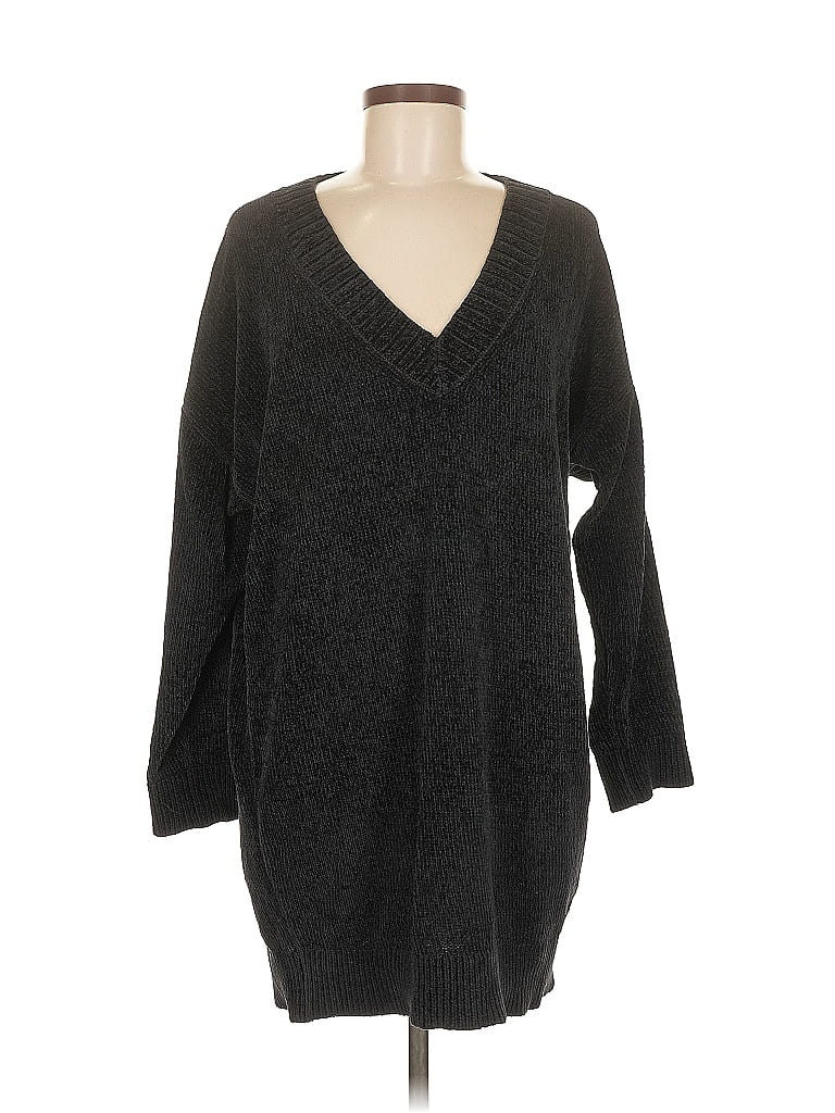 Pre-owned Express Casual Dress In Gray