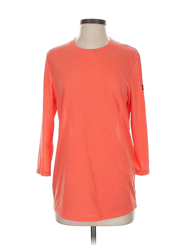 Pre-owned Under Armour 3/4 Sleeve T-shirt In Orange