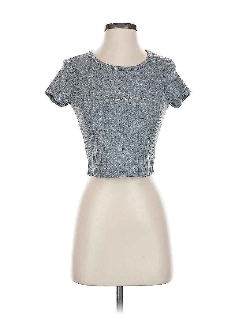 Pre-owned Love Streak Short Sleeve T-shirt In Gray