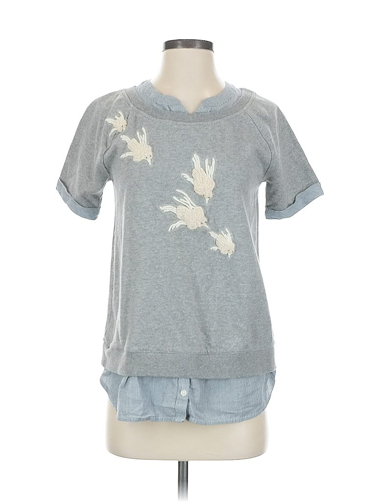Floreat 100% Cotton Silver Gray Sweatshirt Size S - photo 1