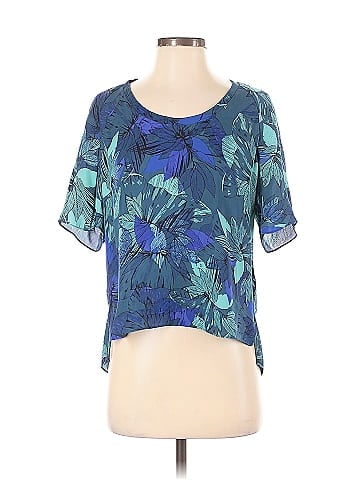 Rebecca Taylor Short Sleeve Silk Top (view 1)