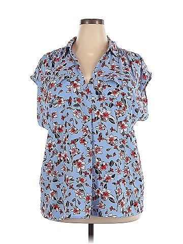 Roz & Ali Short Sleeve Blouse (view 1)