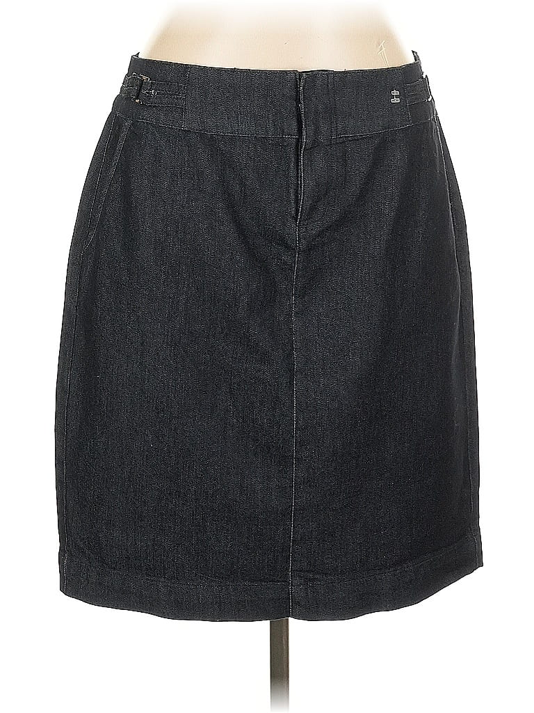 Roz & Ali Gray Denim Skirt Size 12 - photo 1