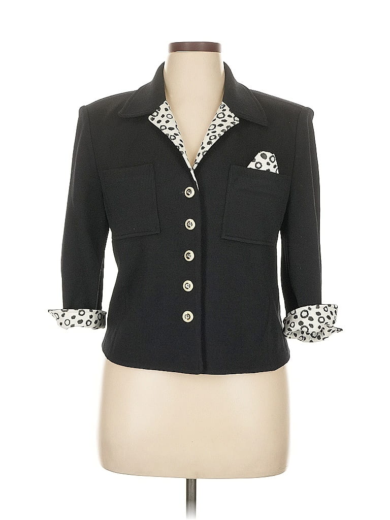 St. John Collection Black Blazer Size 14 - photo 1