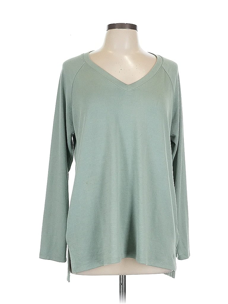 Pre-owned Banana Republic 3/4 Sleeve T-shirt In Green