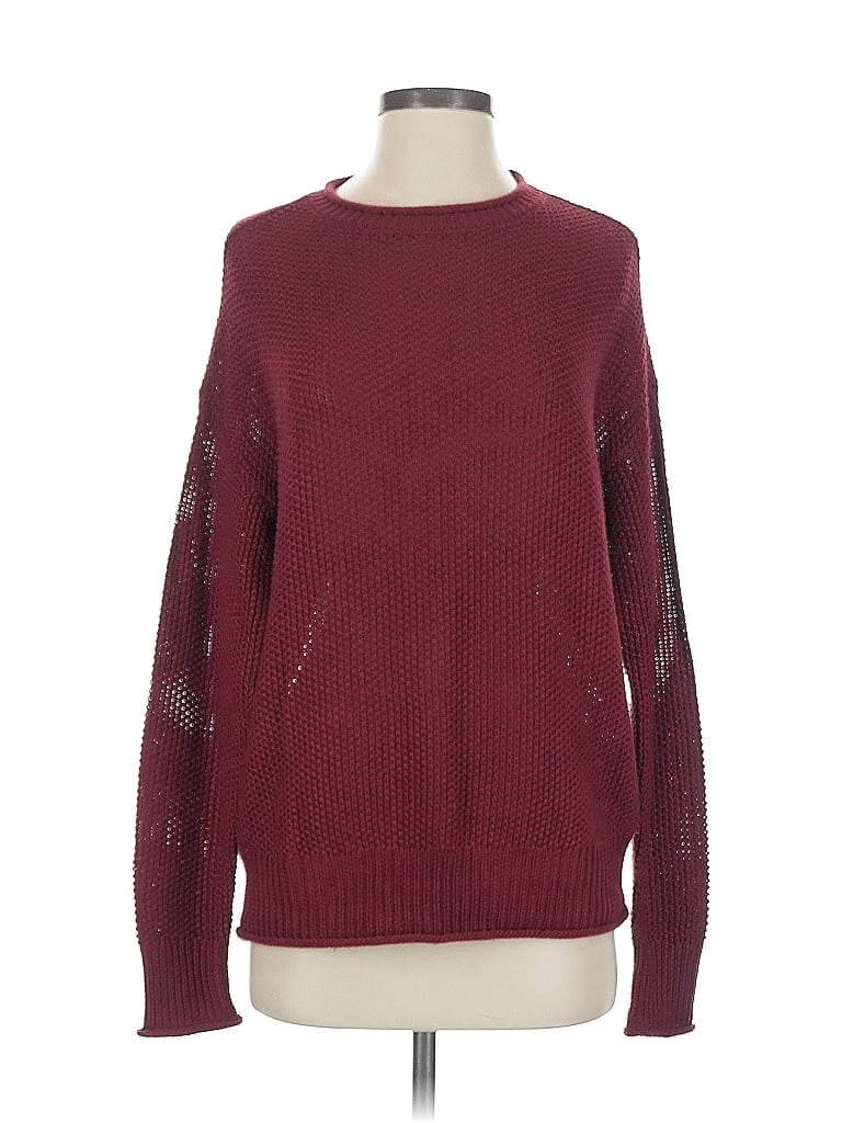 Pre-owned Jessica Simpson Pullover Sweater In Burgundy