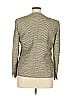 Kasper 100% Polyester Tweed Gold Blazer Size 16 - photo 2