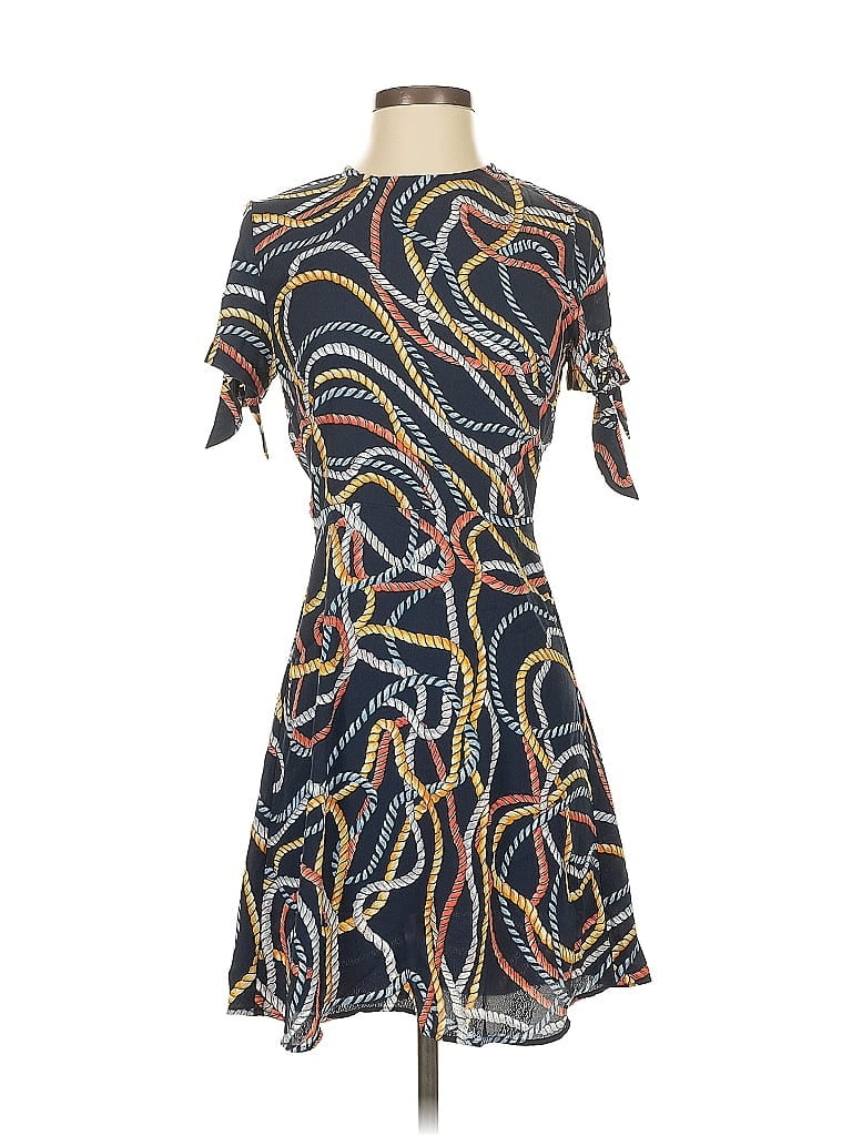 Pre-owned Mng Casual Dress In Blue