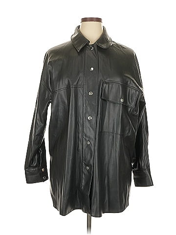 Zara Faux Leather Jacket (view 1)