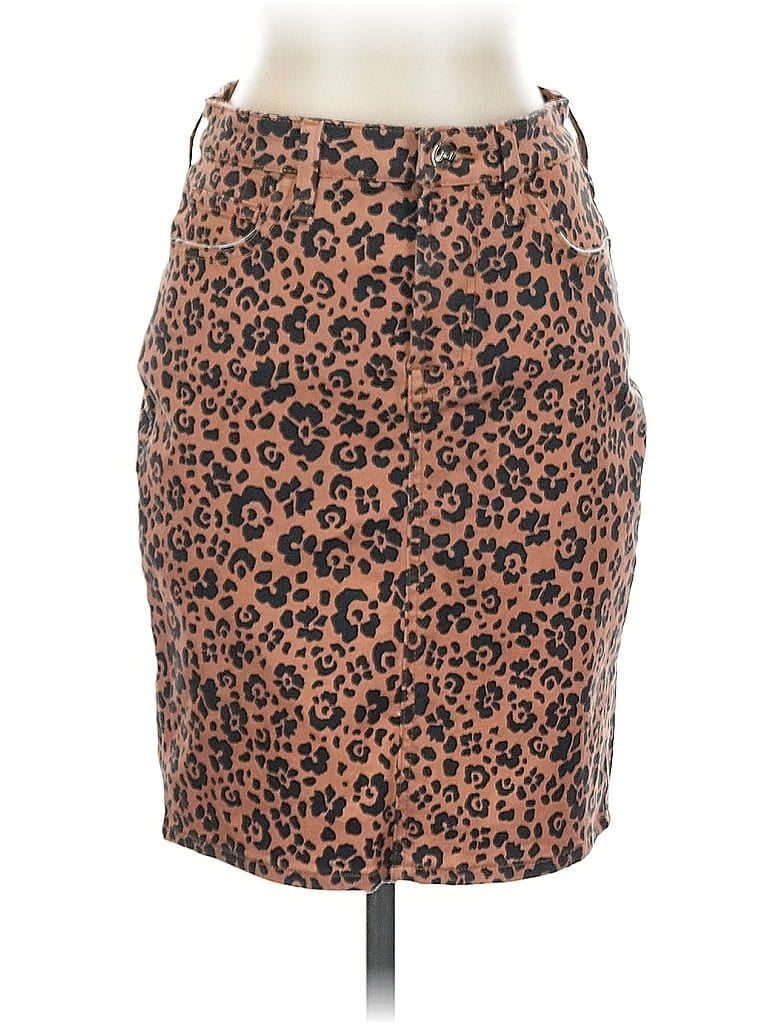 Pre-owned Jen 7 Casual Skirt In Brown
