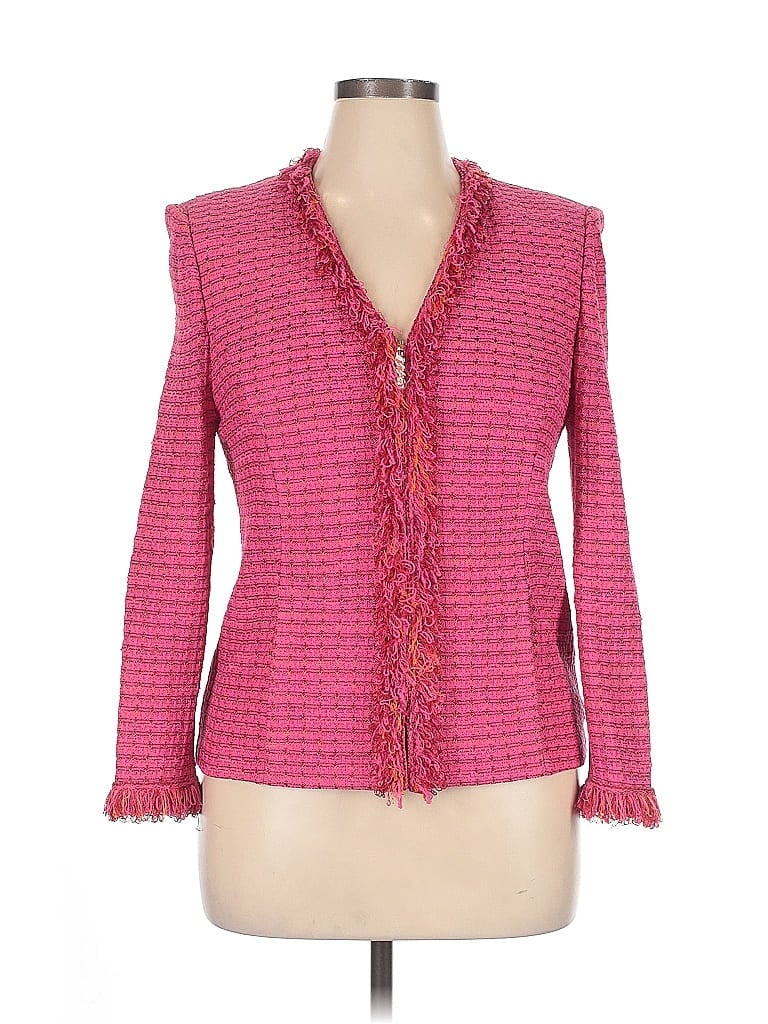 St. John Collection Tweed Pink Blazer Size XL (estimated) - photo 1