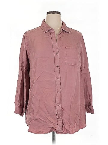 Velvet Heart 3/4 Sleeve Button-Down Shirt (view 1)