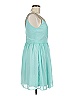 a. drea 100% Polyester Solid Teal Cocktail Dress Size M - photo 3